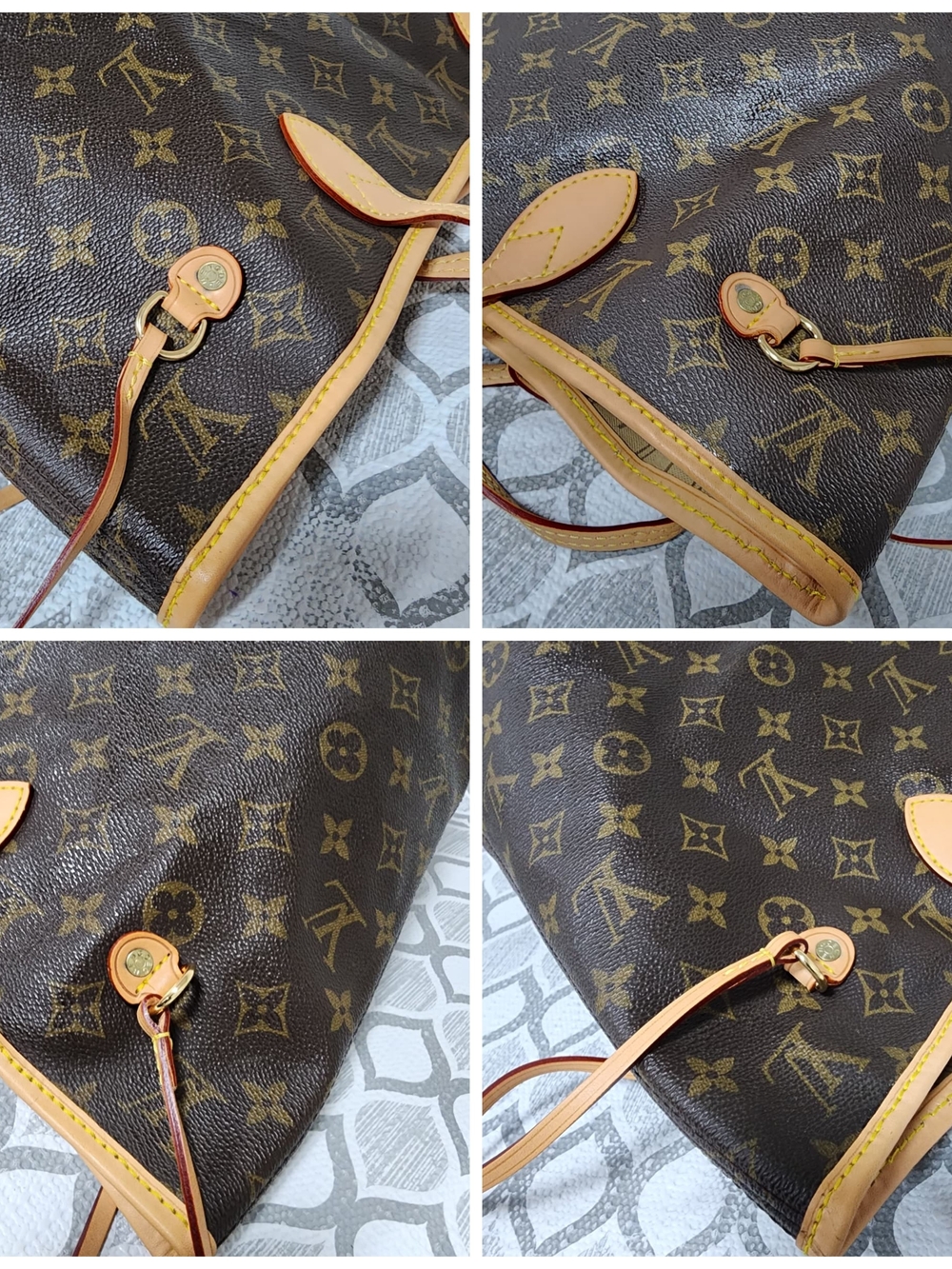 Louis Vuitton Monogram Canvas Tote with Natural Trim - Picture 9 of 15